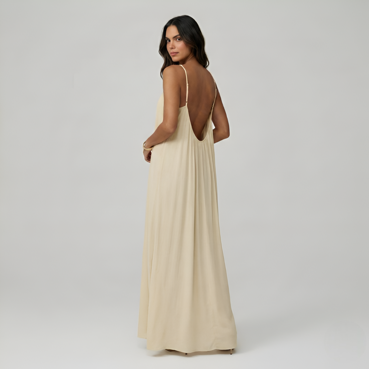 Adjustable Strap Cami Maxi Dress For Women