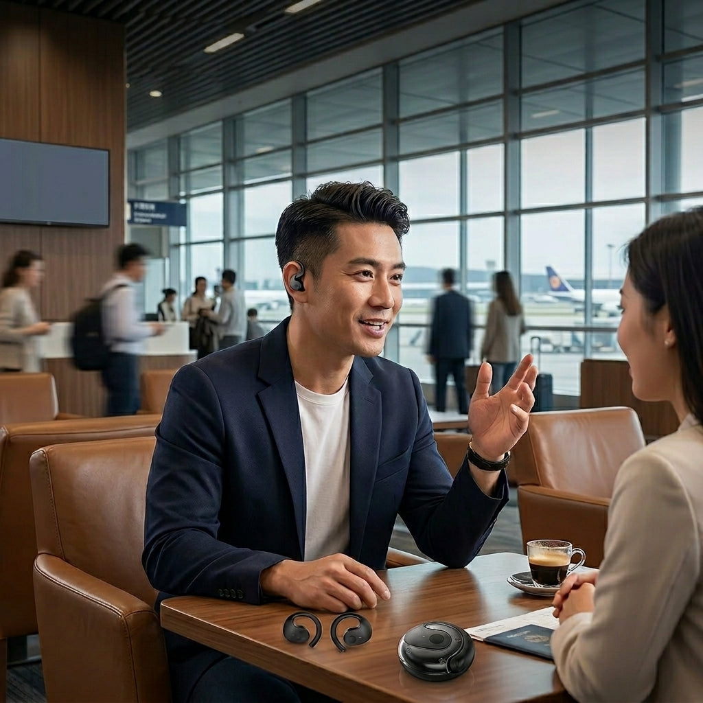 AI Powered Wireless Bluetooth Translation Headphones with HiFi Stereo Sound
