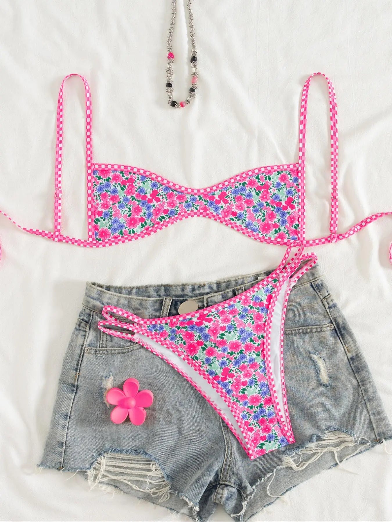 Floral Print Bikini Set