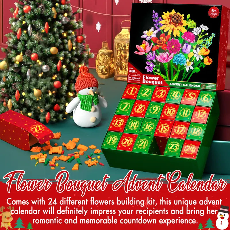 2026 Christmas Advent Calendar, 24 Days Countdown Calendar Gifts Box 3D puzzle Toys Set for Boy Girl Women Men