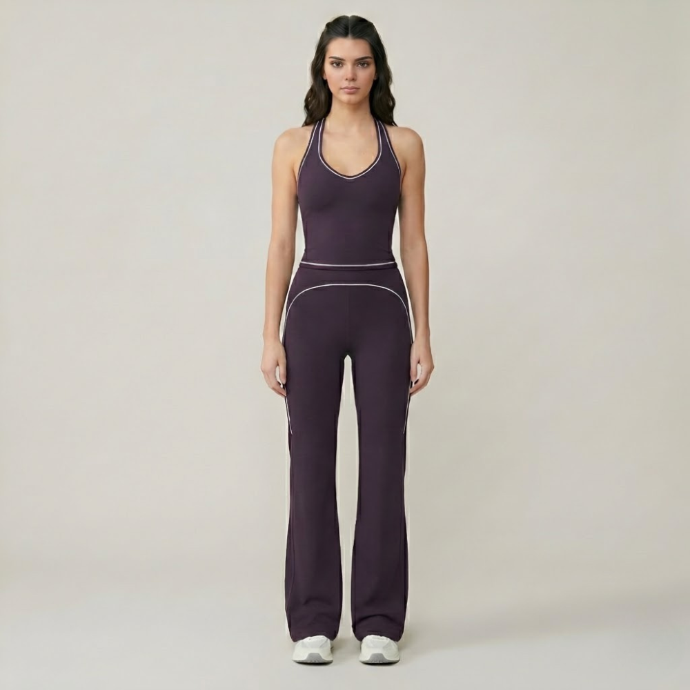 Two Piece Sporty Tracksuit Set For Women