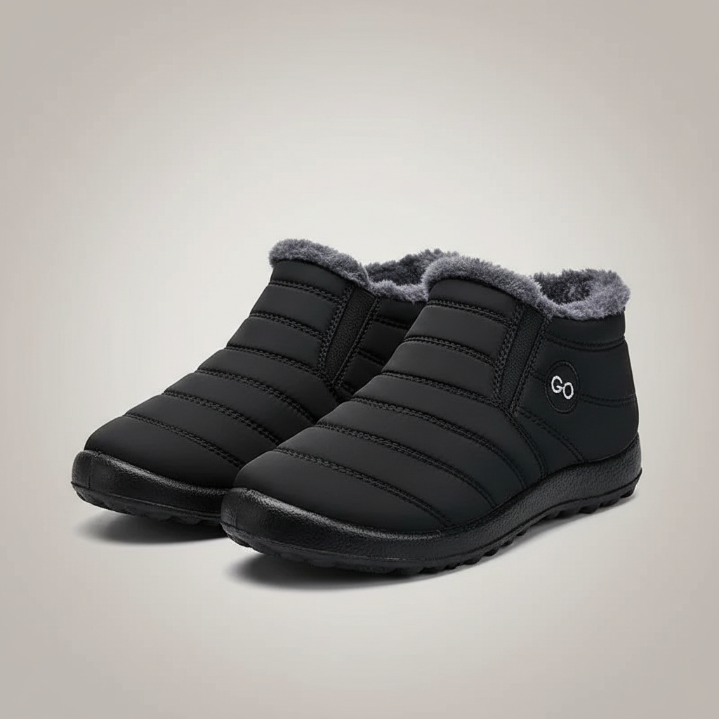 Warm Fur Lined Snow Boots For Winter Wear