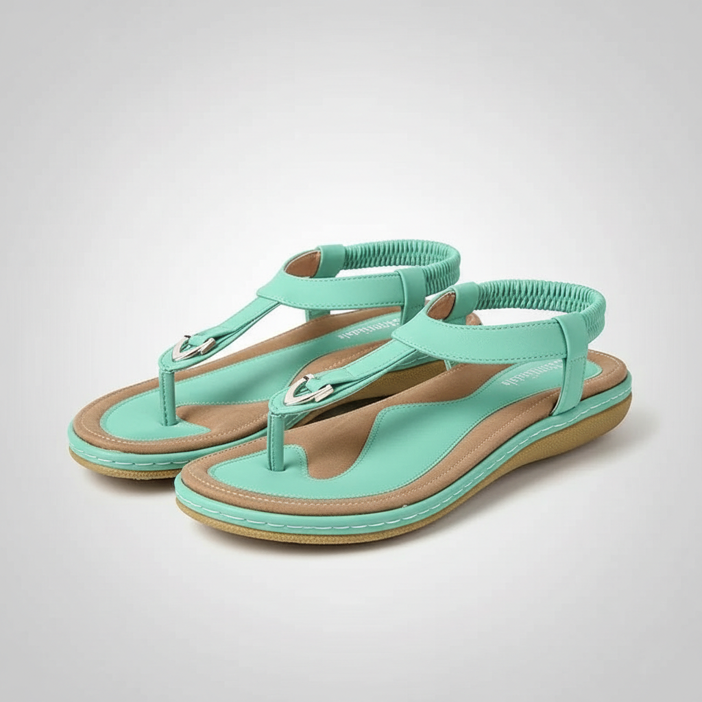 Stretch Slingback Flat Thong Sandals
