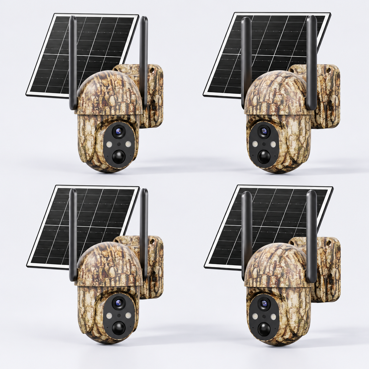 4G Solar Security Camera With 6W Panel And 8000mAh Battery