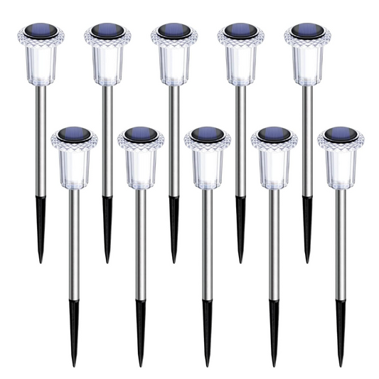 Pack Of 10 Solar Pathway Lights Outdoor Waterproof LED | SLIMG:7259928503457435245