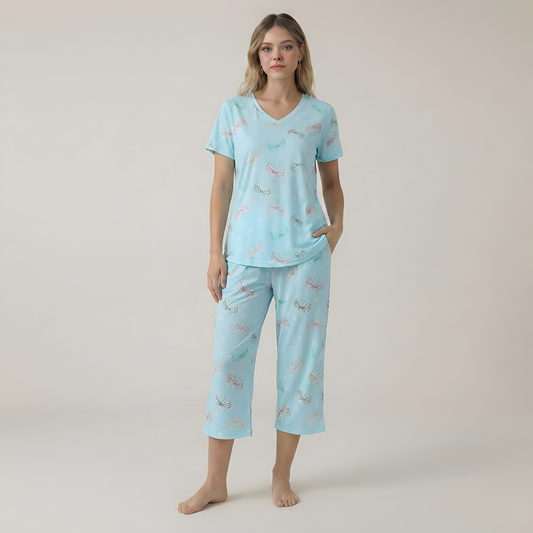  Two Piece Nightwear Pajama Set For Women