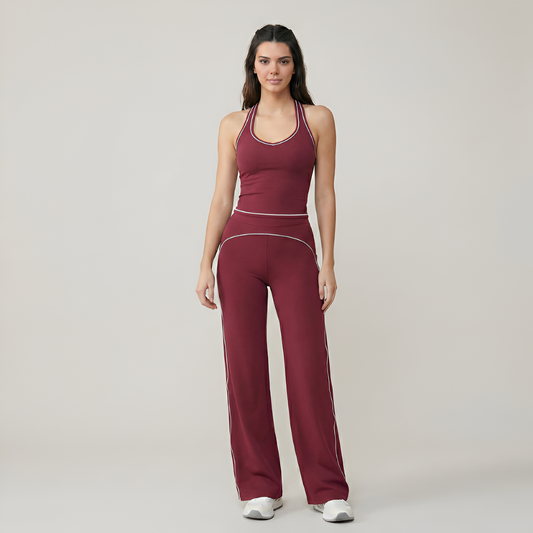 Two Piece Sporty Tracksuit Set For Women
