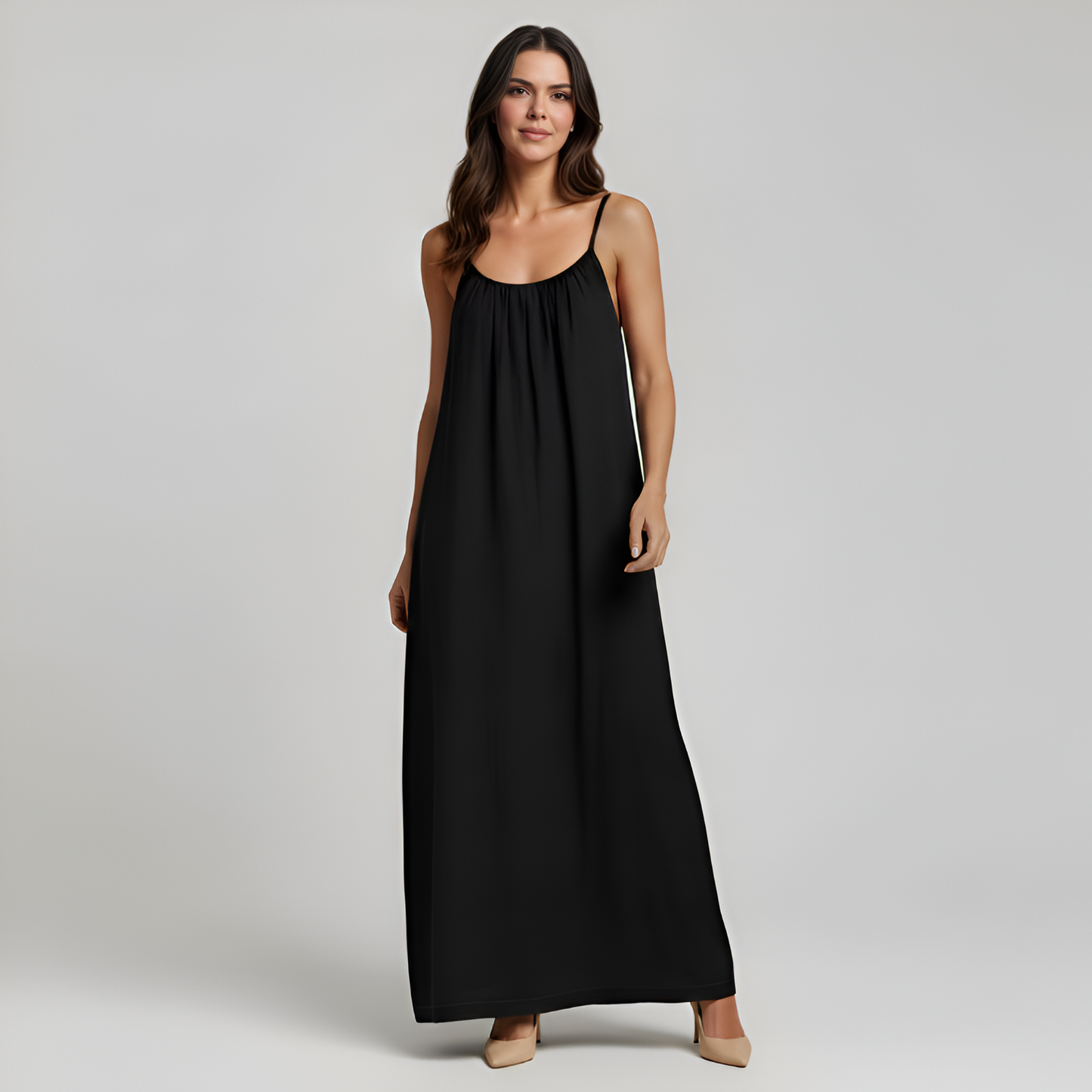 Adjustable Strap Cami Maxi Dress For Women