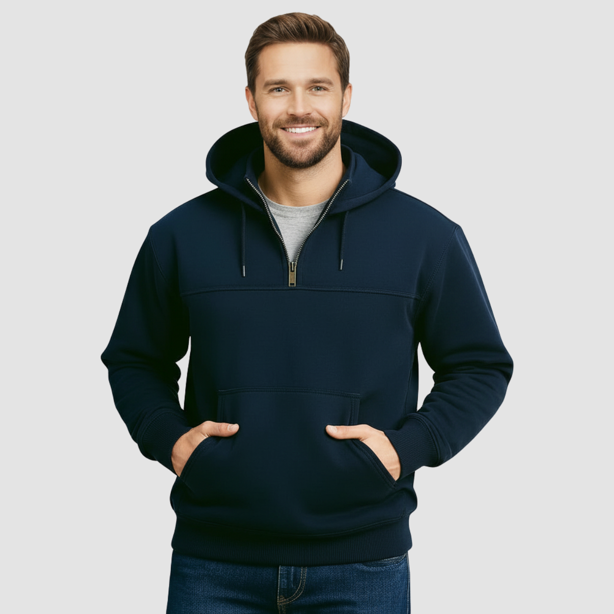 Rain Defender Loose Fit Quarter Zip Sweatshirt