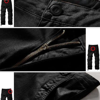 Cargo Pants With Multiple Pockets And Regular Fit For Men