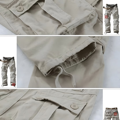 Cargo Pants With Multiple Pockets And Regular Fit For Men