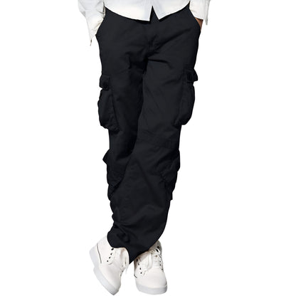 Cargo Pants With Multiple Pockets And Regular Fit For Men