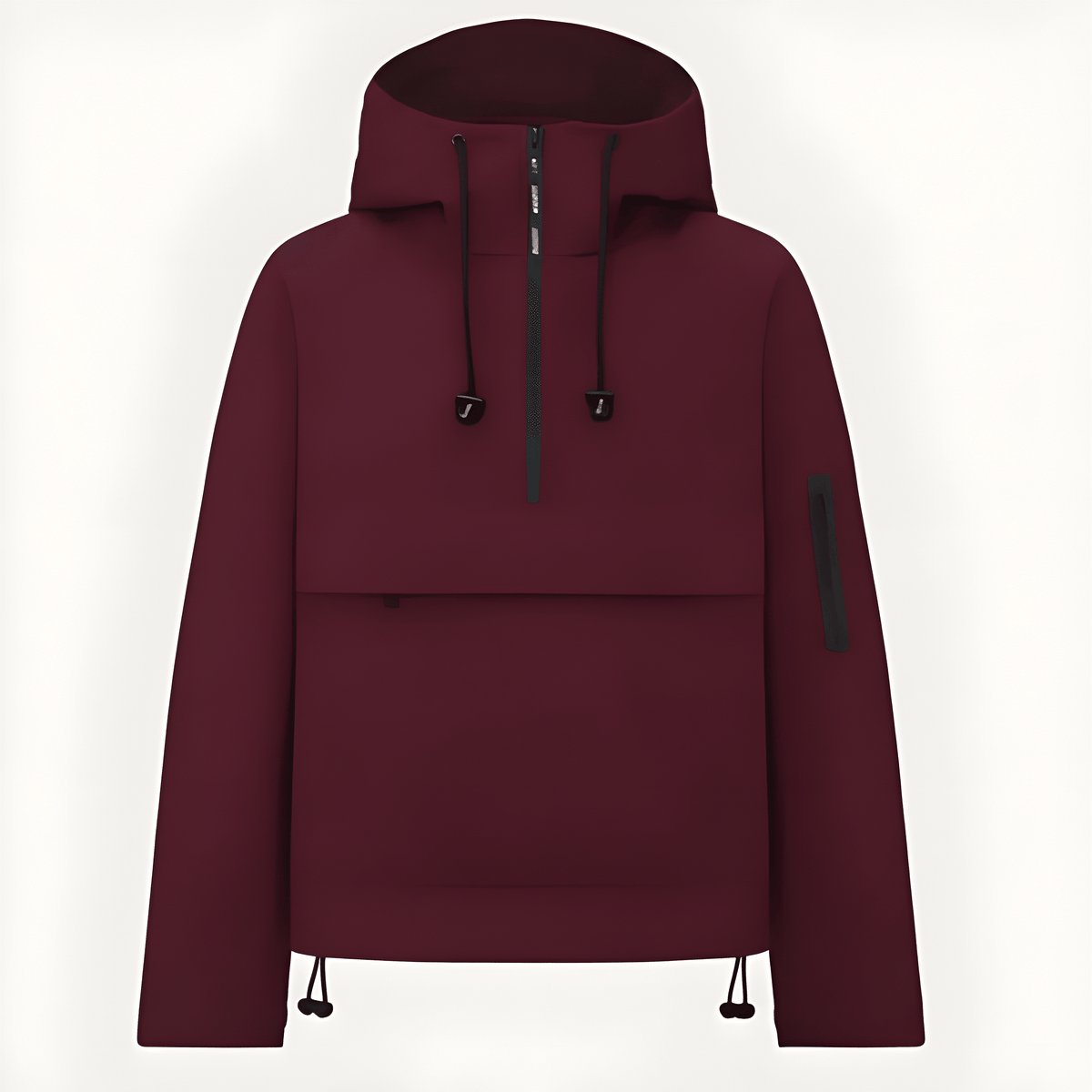 Hooded Half Zip Leopard Print Pullover Hoodie