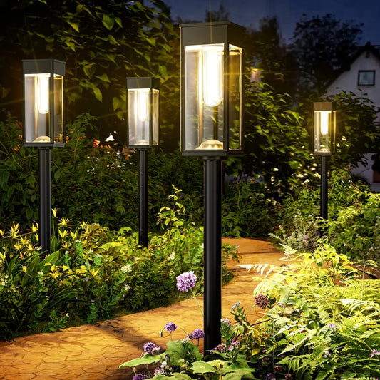 Waterproof Solar Garden Pathway Lights with Automatic On And Off
