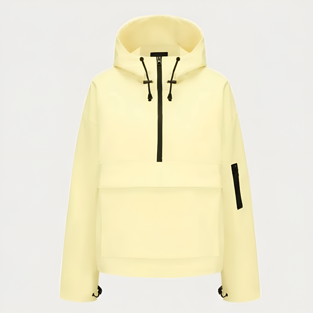 Hooded Half Zip Leopard Print Pullover Hoodie