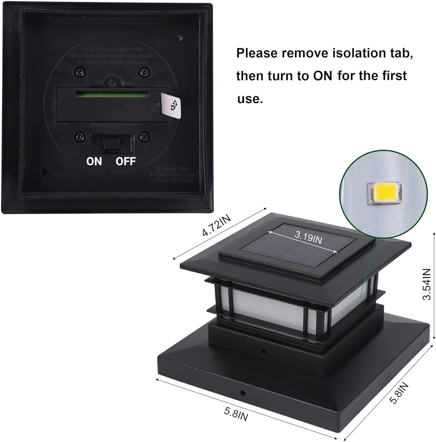 Solar Post Cap Lights