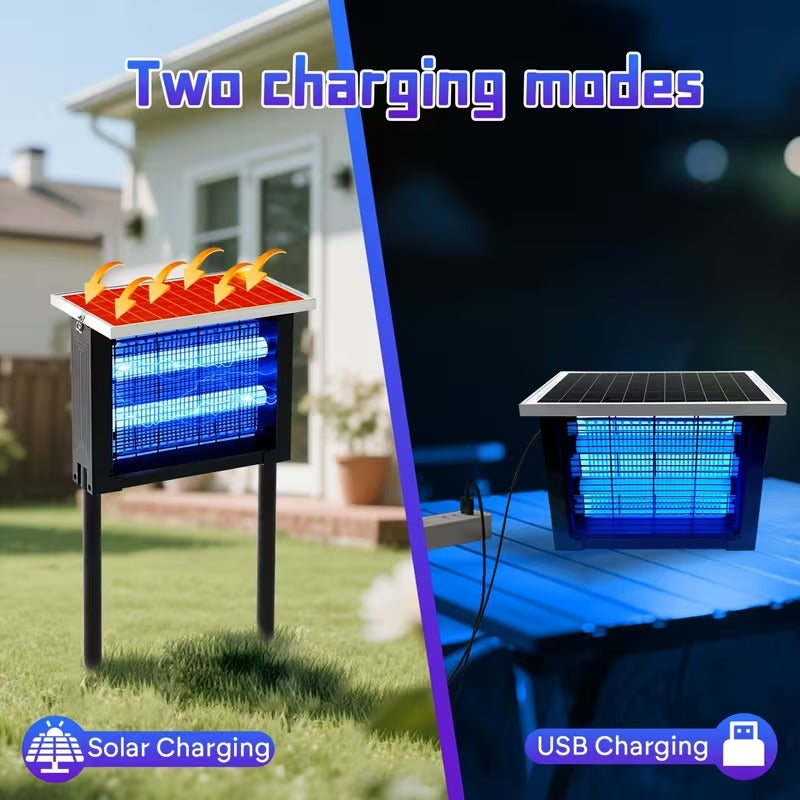 Outdoor Insect Solar Energy 4500V Electric Shock Mechanism Portable Wireless Device