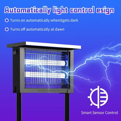 Outdoor Insect Solar Energy 4500V Electric Shock Mechanism Portable Wireless Device