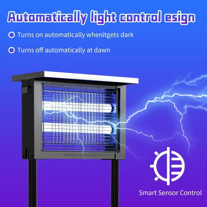 Outdoor Insect Solar Energy 4500V Electric Shock Mechanism Portable Wireless Device