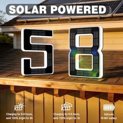 Solar Lighted House Numbers
