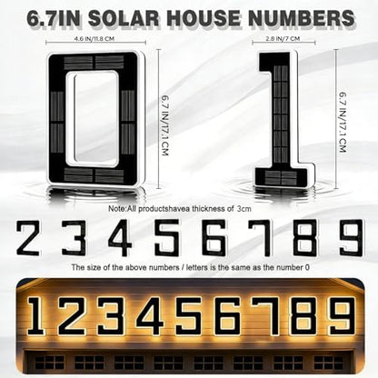 Solar Lighted House Numbers
