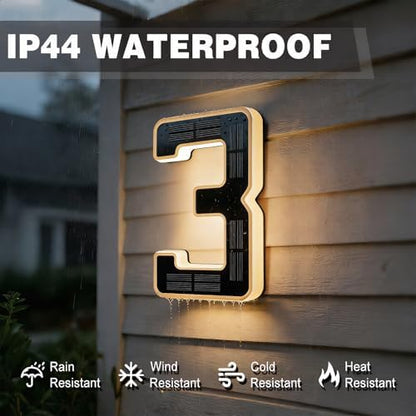 Solar Lighted House Numbers