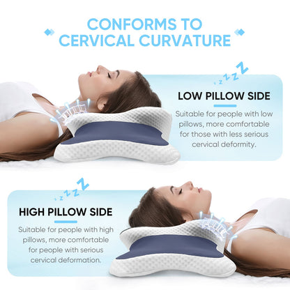 Memory Foam Cervical Pillow Neck Pain Relief