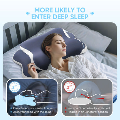 Memory Foam Cervical Pillow Neck Pain Relief