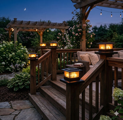 Solar Post Cap Lights