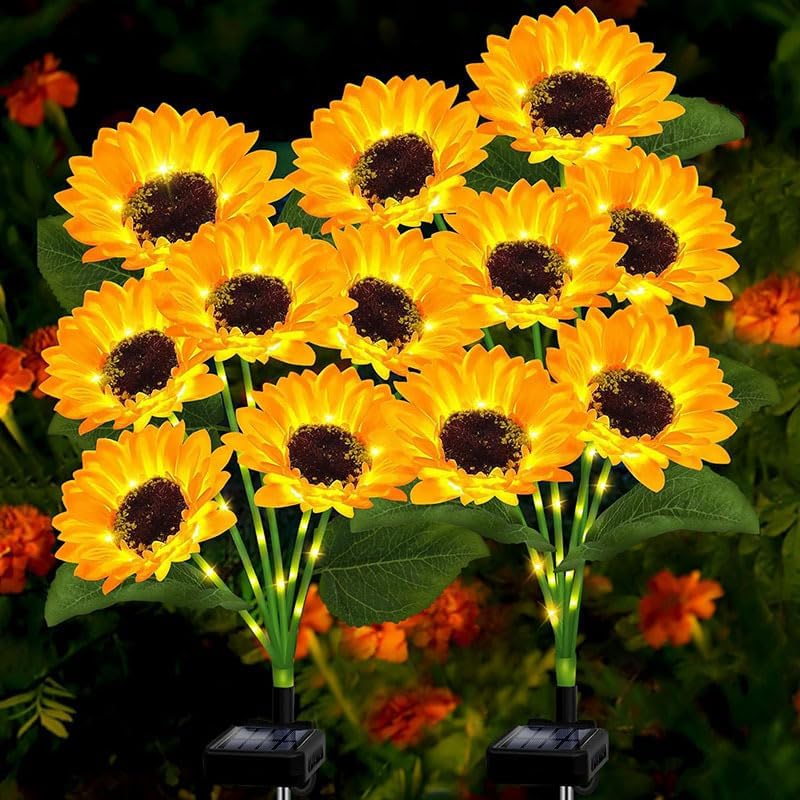 Sunflower Solar Lights