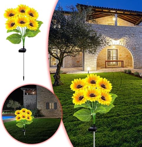 Sunflower Solar Lights