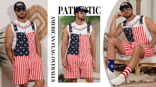 250th Anniversary American Flag Overalls