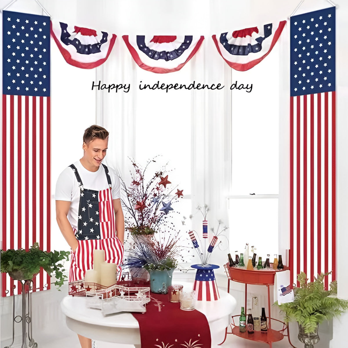 250th Anniversary American Flag Overalls