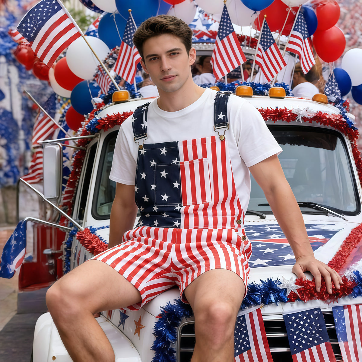 250th Anniversary American Flag Overalls