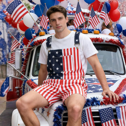 250th Anniversary American Flag Overalls