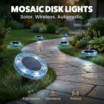Solar Mosaic Disk Lights