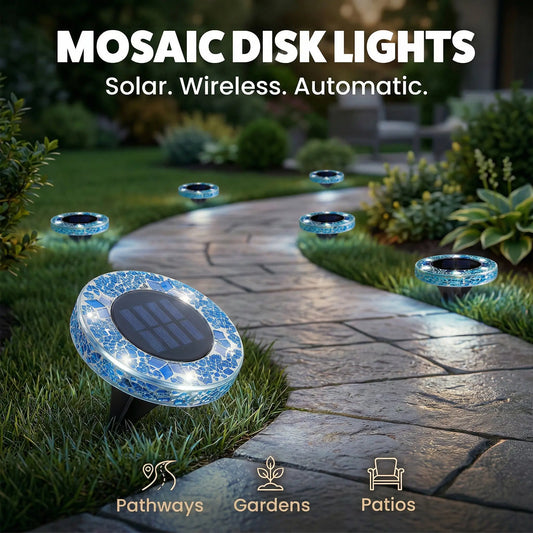 Solar Mosaic Disk Lights