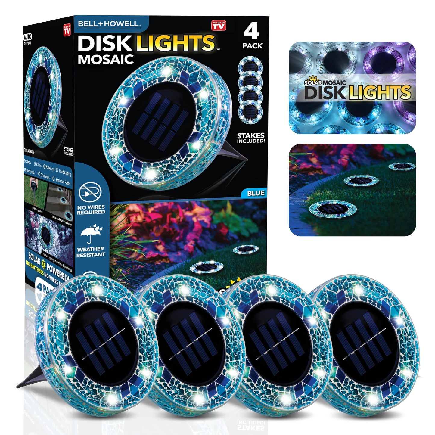 Solar Mosaic Disk Lights