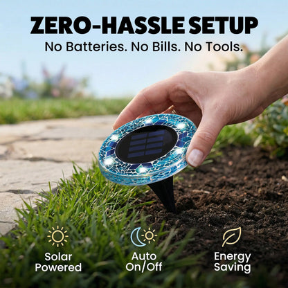 Solar Mosaic Disk Lights
