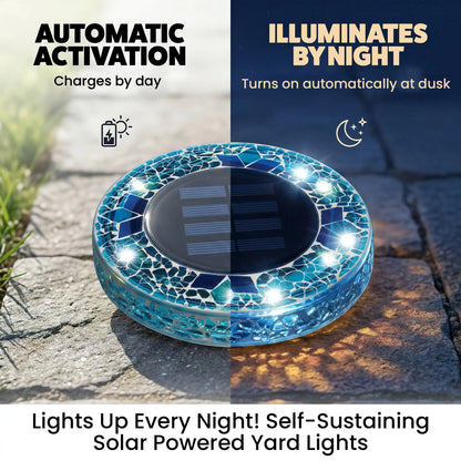 Solar Mosaic Disk Lights