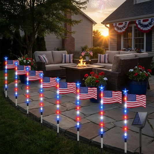 American Flag Solarlights