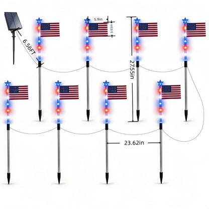 American Flag Solarlights