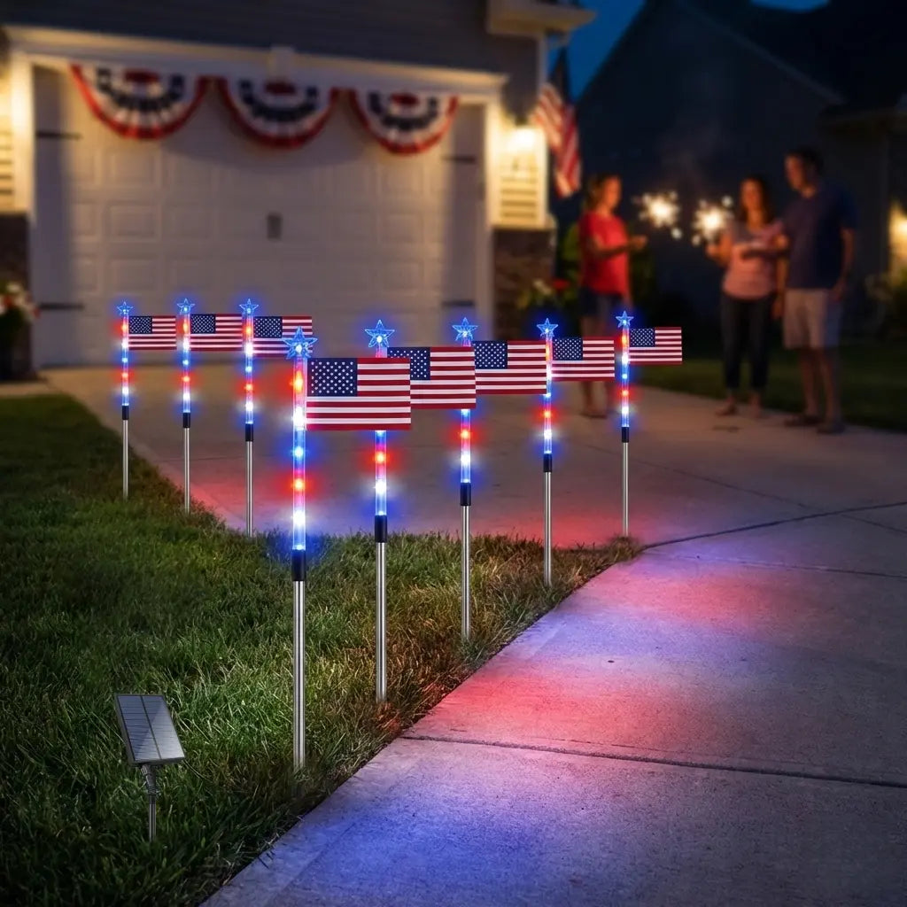 American Flag Solarlights
