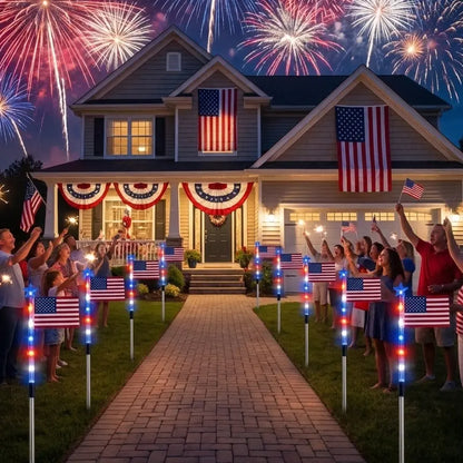 American Flag Solarlights