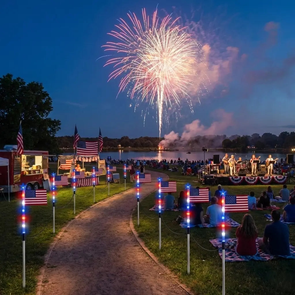 American Flag Solarlights