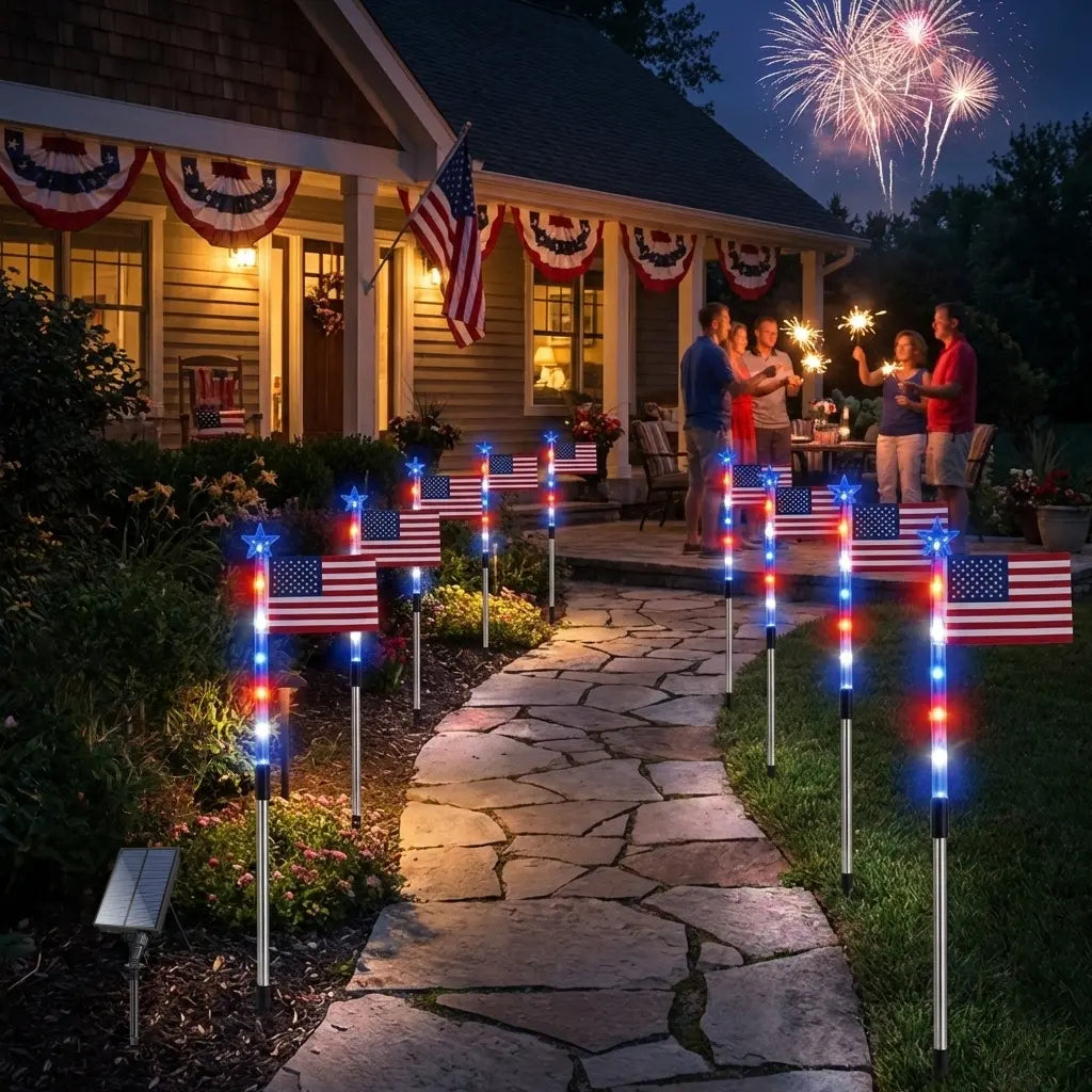 American Flag Solarlights
