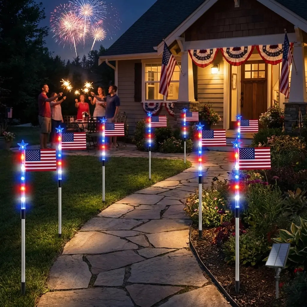 American Flag Solarlights