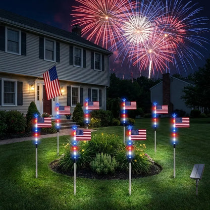American Flag Solarlights