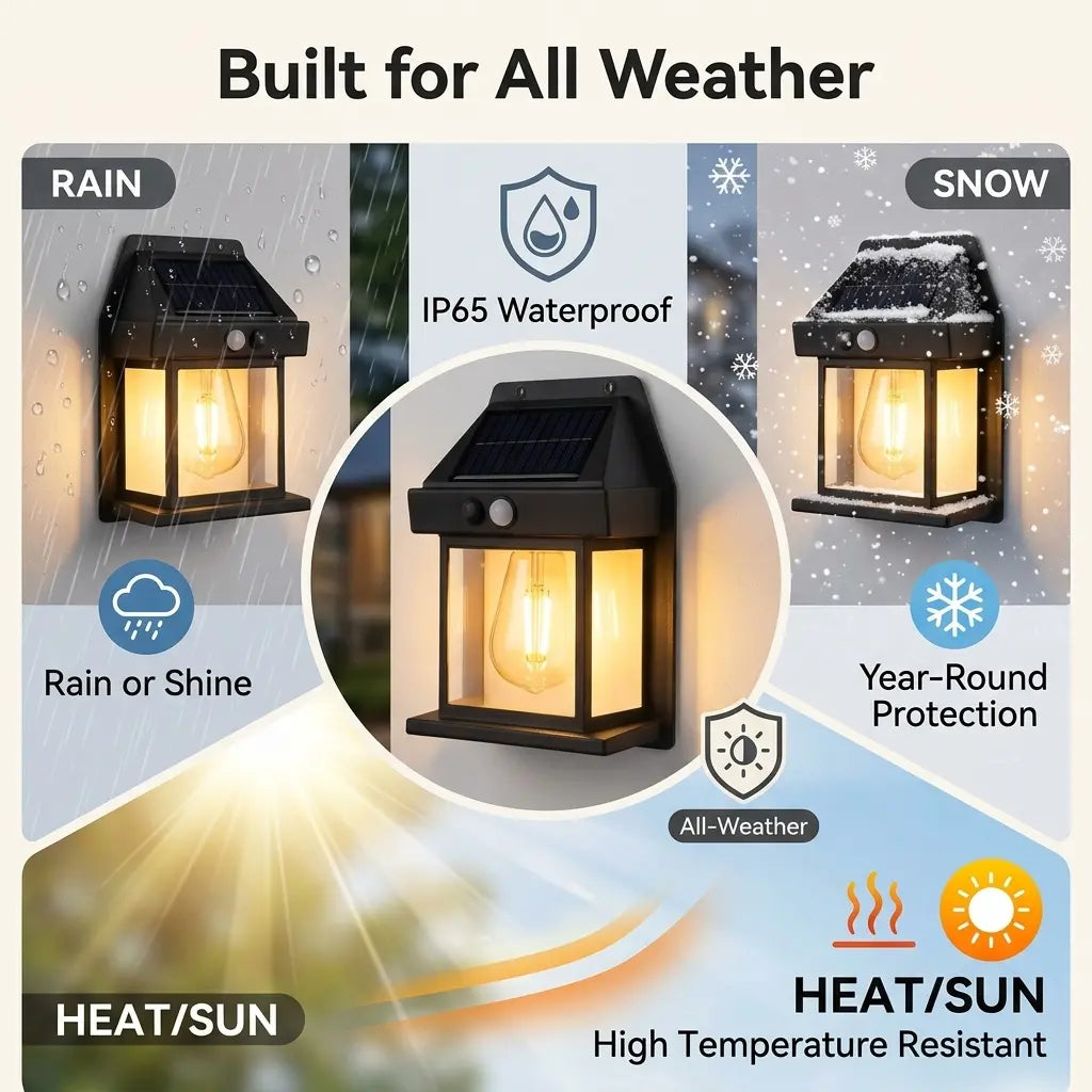 Solar Outdoor Wall Lights