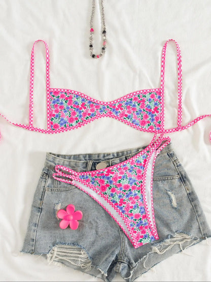 Floral Print Bikini Set